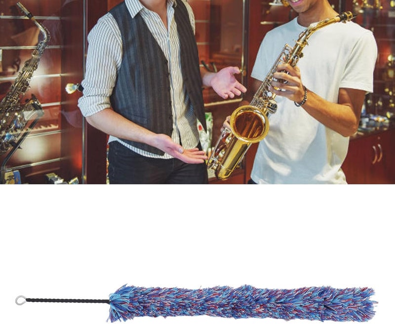 Keenso Clarinet Cleaning Brush, Clarinet Cleaning Brush Colorful Cotton Thread Saxophone Flute Pipe Care Tool for Woodwind Instruments - Image 3